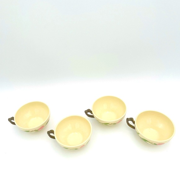 Vintage Franciscan DESERT ROSE Set of 4 CUPS and SAUCERS - Picture 6 of 7